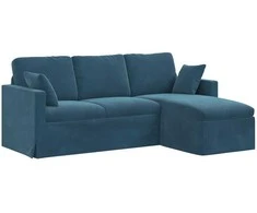 Sofa Mėlyna 198 x 134 x 80 cm Aksomas