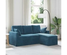 Sofa Mėlyna 178 x 134 x 80 cm Aksomas