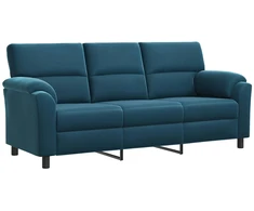 Sofa Mėlyna 214 x 85 x 93 cm Aksomas