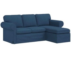 Sofa Mėlyna 195 x 138 x 80 cm audinys