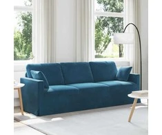 Sofa Mėlyna 228 x 78 x 80 cm Aksomas