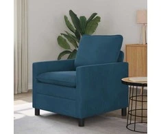 Sofa Mėlyna 76 x 81 x 87,5 cm Aksomas