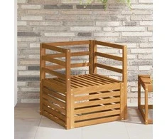 Lauko sofa Kietos akacijos mediena Natūrali