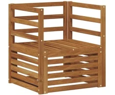 Lauko sofa Kietos akacijos mediena Natūrali