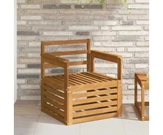 Lauko sofa Kietos akacijos mediena Natūrali