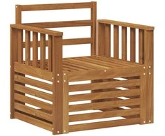 Lauko sofa Kietos akacijos mediena Natūrali