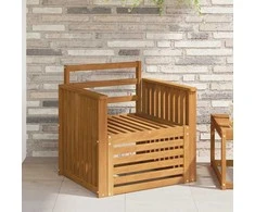 Lauko sofa Kietos akacijos mediena Natūrali