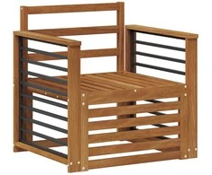 Lauko sofa Kietos akacijos mediena Natūrali