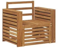 Lauko sofa Kietos akacijos mediena Natūrali