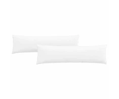 Sofa Pagalvės 2 pcs Balta 145 x 40 cm audinys
