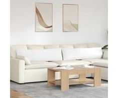 Sofa Pagalvės 2 pcs Balta 145 x 40 cm audinys
