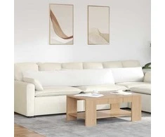 Sofa Pagalvės 2 pcs Balta 200 x 40 cm audinys