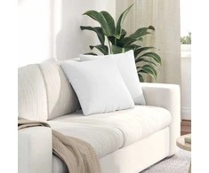 Sofa Pagalvės 2 pcs Balta 45 x 45 cm audinys