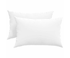 Sofa Pagalvės 2 pcs Balta 60 x 40 cm audinys