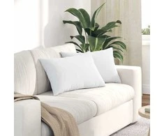 Sofa Pagalvės 2 pcs Balta 60 x 40 cm audinys