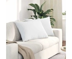 Sofa Pagalvės 2 pcs Balta 70 x 50 cm audinys