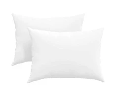 Sofa Pagalvės 2 pcs Balta 70 x 50 cm audinys