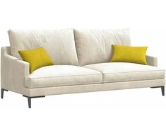 Sofa Pagalvės 2 pcs Geltona 50 x 30 cm Kordūrinis audinys