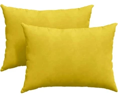 Sofa Pagalvės 2 pcs Geltona 70 x 50 cm Kordūrinis audinys