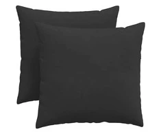 Sofa Pagalvės 2 pcs Juoda 45 x 45 cm audinys