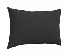Sofa Pagalvės 2 vnt. audinys Juoda 60 x 40 cm