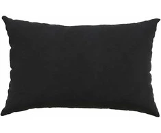 Sofa Pagalvės 2 pcs Juoda 60 x 40 cm Kordūrinis audinys