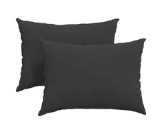 Sofa Pagalvės 2 pcs Juoda 70 x 50 cm audinys