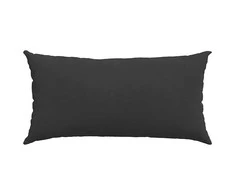 Sofa Pagalvės 2 vnt. audinys Juoda 80 x 40 cm
