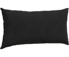 Sofa Pagalvės 2 pcs Juoda 80 x 40 cm Kordūrinis audinys