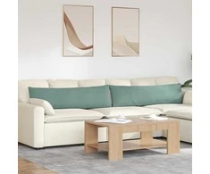 Sofa Pagalvės 2 pcs Jūrinė žalia 145 x 40 cm Kordūrinis audinys