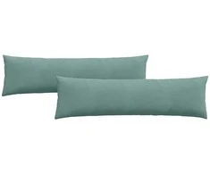 Sofa Pagalvės 2 pcs Jūrinė žalia 145 x 40 cm Kordūrinis audinys