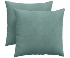 Sofa Pagalvės 2 pcs Jūrinė žalia 45 x 45 cm Kordūrinis audinys