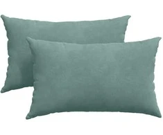 Sofa Pagalvės 2 pcs Jūrinė žalia 50 x 30 cm Kordūrinis audinys