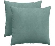 Sofa Pagalvės 2 pcs Jūrinė žalia 50 x 50 cm Kordūrinis audinys