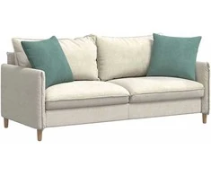 Sofa Pagalvės 2 pcs Jūrinė žalia 50 x 50 cm Kordūrinis audinys