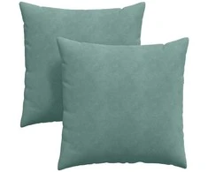 Sofa Pagalvės 2 pcs Jūrinė žalia 80 x 80 cm Kordūrinis audinys