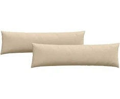 Sofa Pagalvės 2 pcs Kreminė 145 x 40 cm audinys