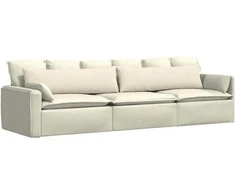 Sofa Pagalvės 2 pcs Kreminė 145 x 40 cm Kordūrinis audinys