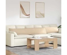 Sofa Pagalvės 2 pcs Kreminė 200 x 40 cm audinys