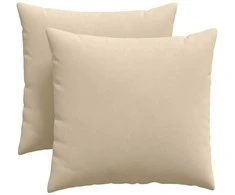 Sofa Pagalvės 2 pcs Kreminė 45 x 45 cm audinys