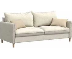 Sofa Pagalvės 2 pcs Kreminė 50 x 30 cm audinys