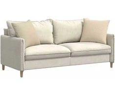 Sofa Pagalvės 2 pcs Kreminė 50 x 50 cm audinys