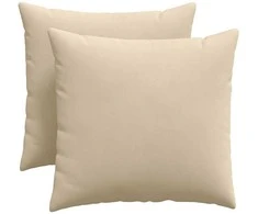 Sofa Pagalvės 2 pcs Kreminė 50 x 50 cm audinys