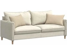 Sofa Pagalvės 2 pcs Kreminė 60 x 40 cm audinys
