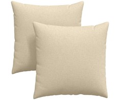 Sofa Pagalvės 2 pcs Kreminė 60 x 60 cm audinys
