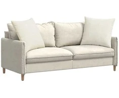 Sofa Pagalvės 2 pcs Kreminė 60 x 60 cm Kordūrinis audinys