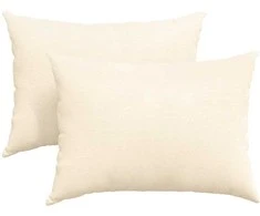Sofa Pagalvės 2 pcs Kreminė 70 x 50 cm Kordūrinis audinys