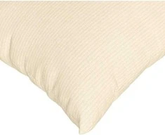 Sofa Pagalvės 2 pcs Kreminė 80 x 40 cm Kordūrinis audinys