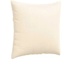 Sofa Pagalvės 2 pcs Kreminė 80 x 80 cm Kordūrinis audinys