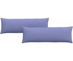 Sofa Pagalvės 2 pcs Džinsinės mėlynos 120 x 40 cm audinys